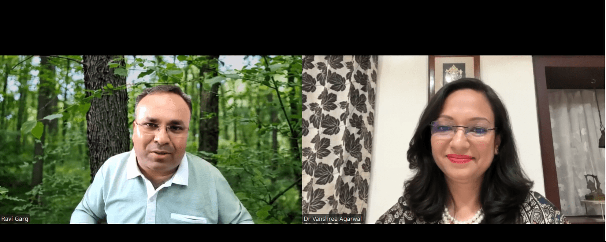 Ravi Garg and Dr Vanshree Agarwal in conversation